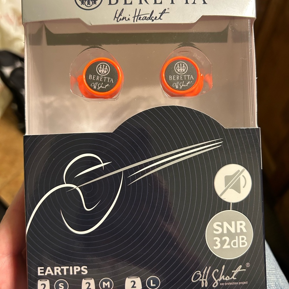 Beretta Mini Headset Eartips - Orange